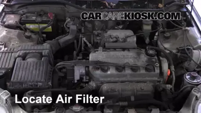 2000 Honda Civic EX 1.6L 4 Cyl. Coupe (2 Door) Filtro de aire (motor) Cambio